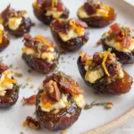 Goats cheese stuffed dates