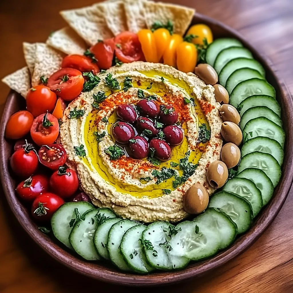 Greek Hummus Platter Recipe