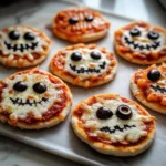Halloween Mini Pizzas