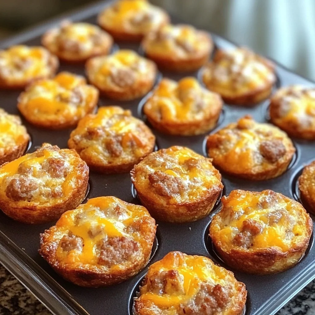 High-Protein Pancake Sausage Mini Muffins