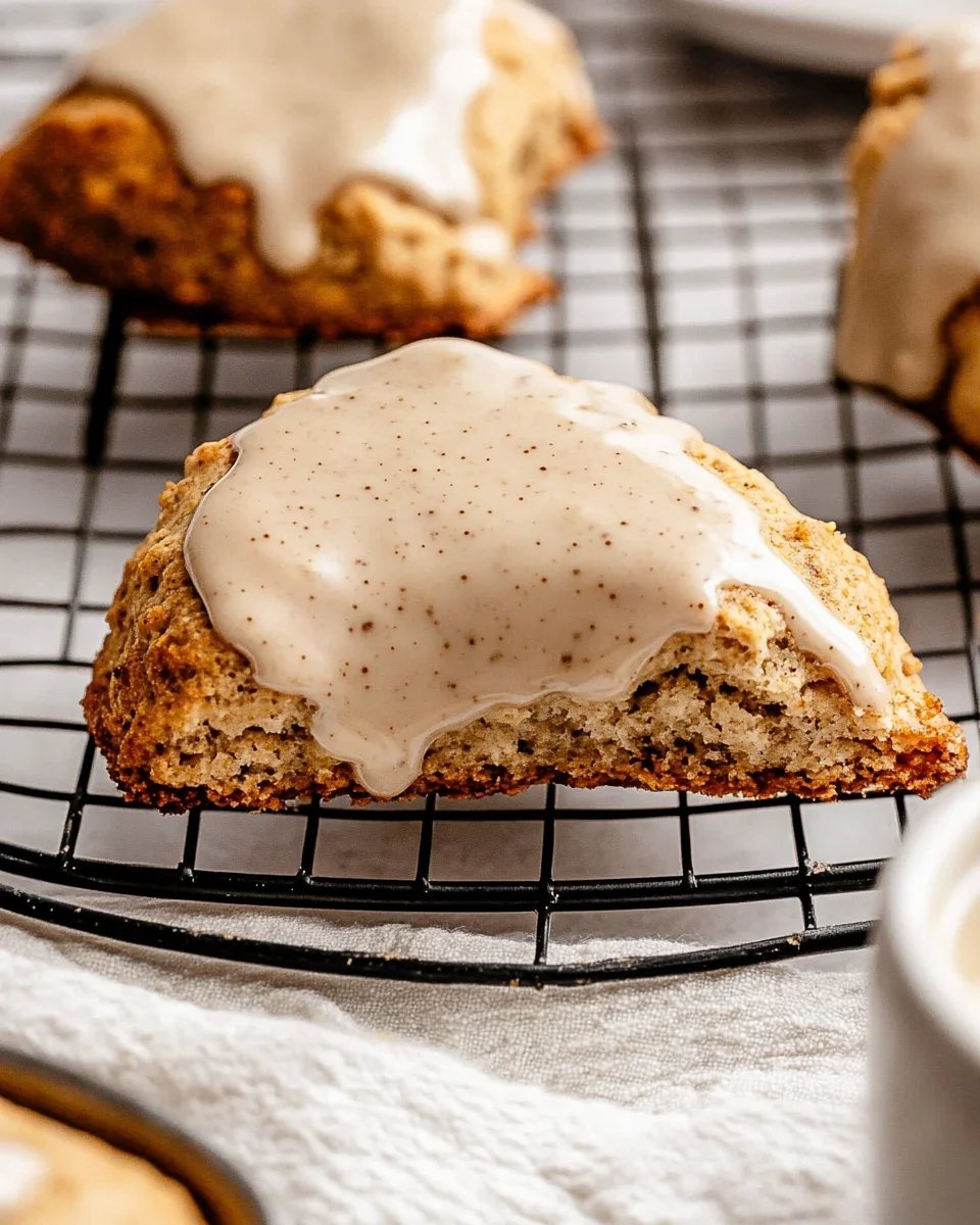 Homemade Chai Scones with Maple Chai Glaze