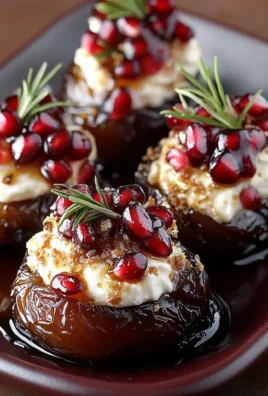Mascarpone Stuffed Dates with Pomegranate and Honey