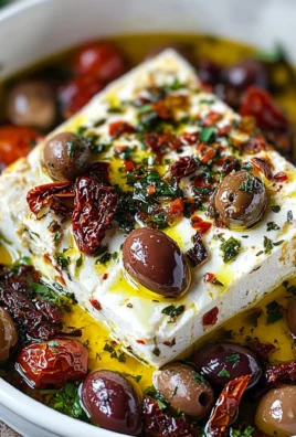 Mediterranean with Baked Feta, Olives and Sun-Dried Tomatoes