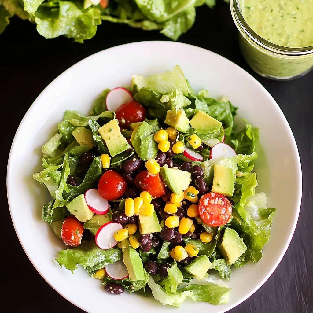 Mexican Chopped Salad with Honey-Lime Dressing