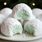 Minty Snowball Cookies
