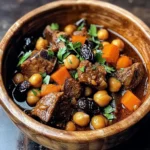 Moroccan Lamb Tagine with Prunes, Chickpeas & Warm Spices
