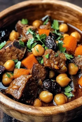 Moroccan Lamb Tagine with Prunes, Chickpeas & Warm Spices