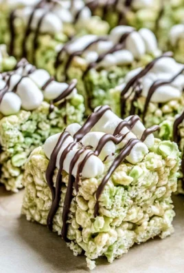 Pistachio Rice Krispie Treats with Dark Chocolate Recipe