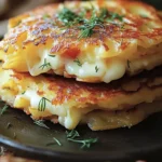 Potato and Onion Cheese Pancakes