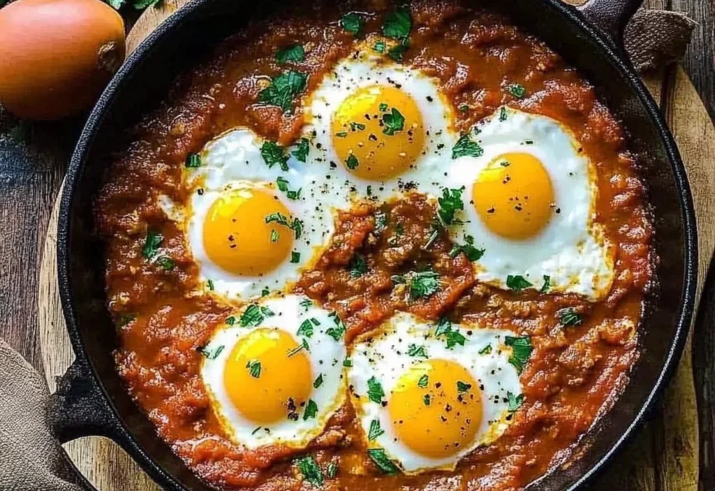 Pumpkin Shakshuka (Baked Eggs in Tomato Stew)