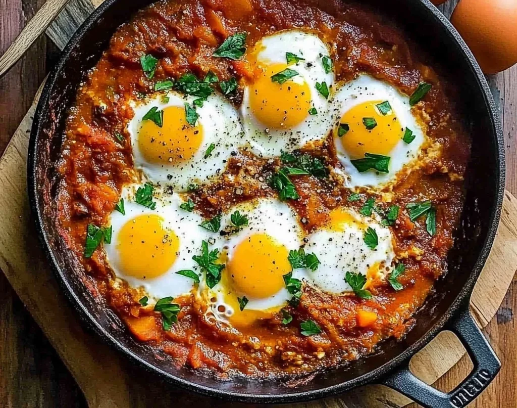 Pumpkin Shakshuka (Baked Eggs in Tomato Stew)