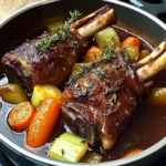 Red Wine-Braised Lamb Shanks with Rosemary & Root Vegetables