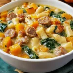Roasted Butternut and Sausage Soup