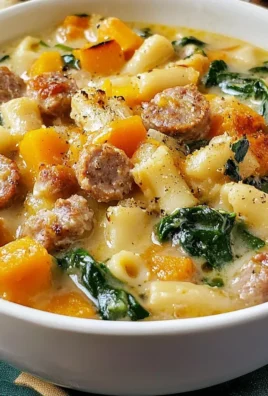 Roasted Butternut and Sausage Soup