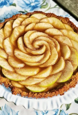 Salted Caramel Apple Rosette Cake Recipe