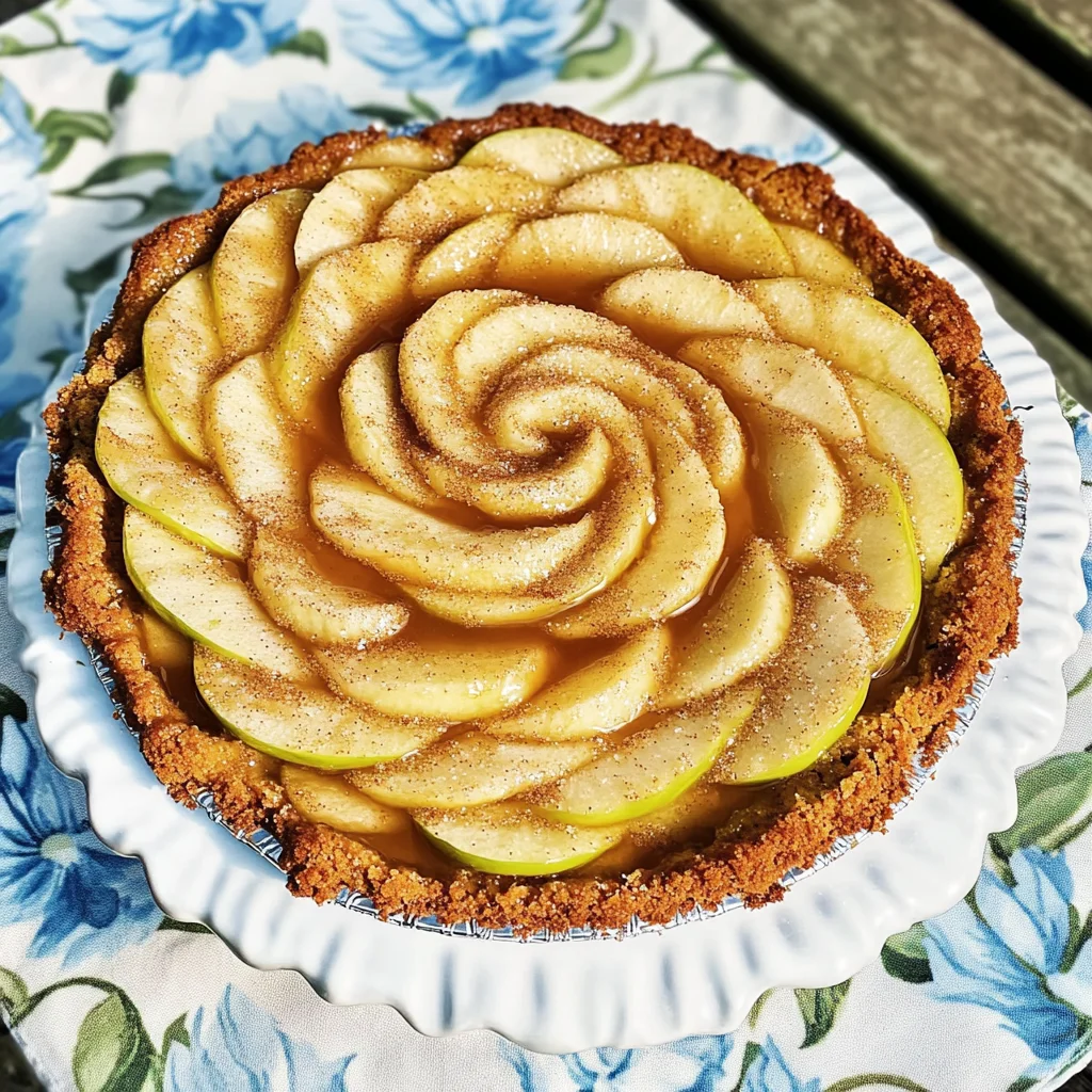 Salted Caramel Apple Rosette Cake Recipe