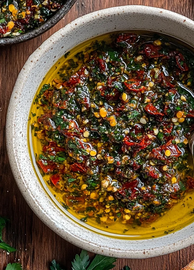 Sun-dried Tomato Olive Oil Bread Dip