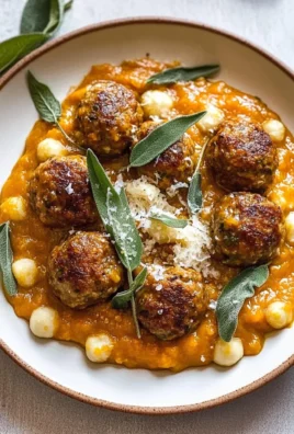 Turkey Meatballs in Pumpkin Sage Sauce