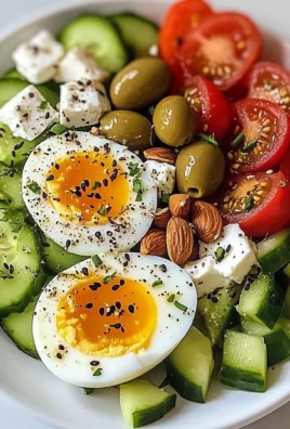 Turkish-Style Protein Plate with Eggs, Feta & Veggies