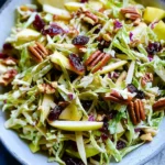 Apple Coleslaw with Cranberries and Pecans