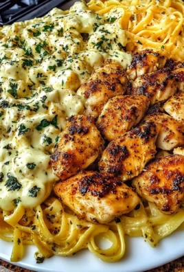 Cajun Garlic Butter Chicken with Creamy Mozzarella Linguine