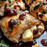 Cranberry and Brie Stuffed Chicken