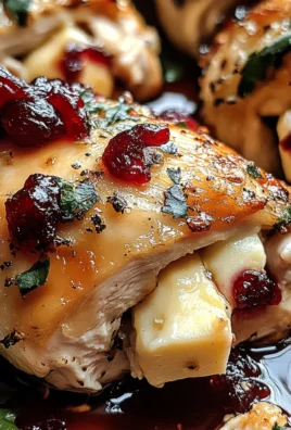 Cranberry and Brie Stuffed Chicken