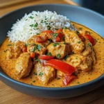 Creamy Paprika Chicken with Rice