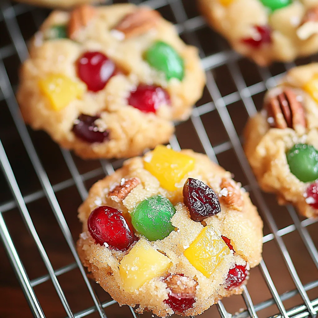 Easy Christmas Fruitcake Cookies Recipe