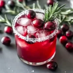 Festive Christmas Cranberry Margarita