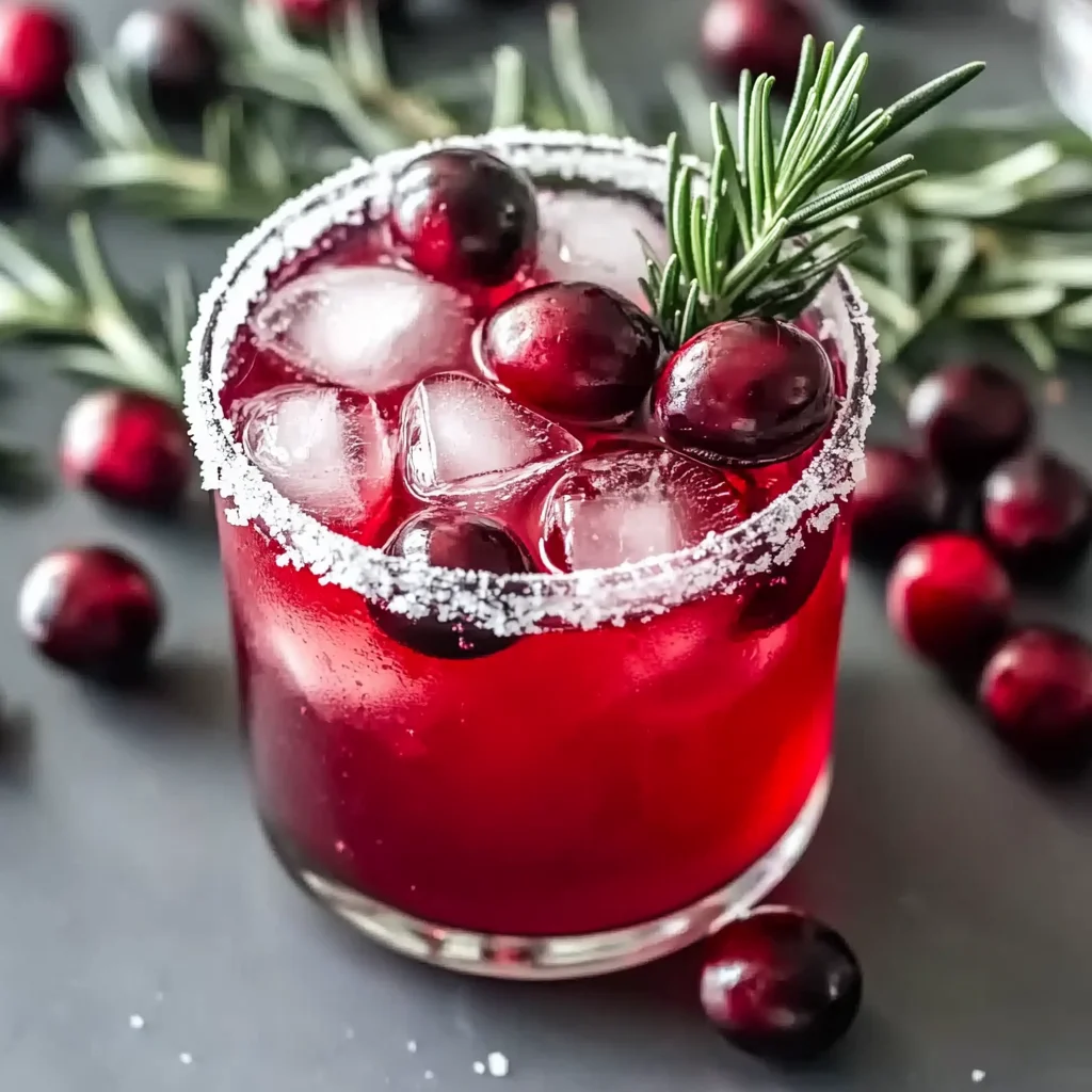 Festive Christmas Cranberry Margarita