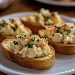 Garlic Butter Crab Toasts