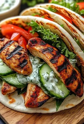 Greek Chicken Gyros with Cucumber Tzatziki
