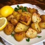 Greek Lemon Garlic Roasted Potatoes