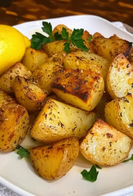 Greek Lemon Garlic Roasted Potatoes