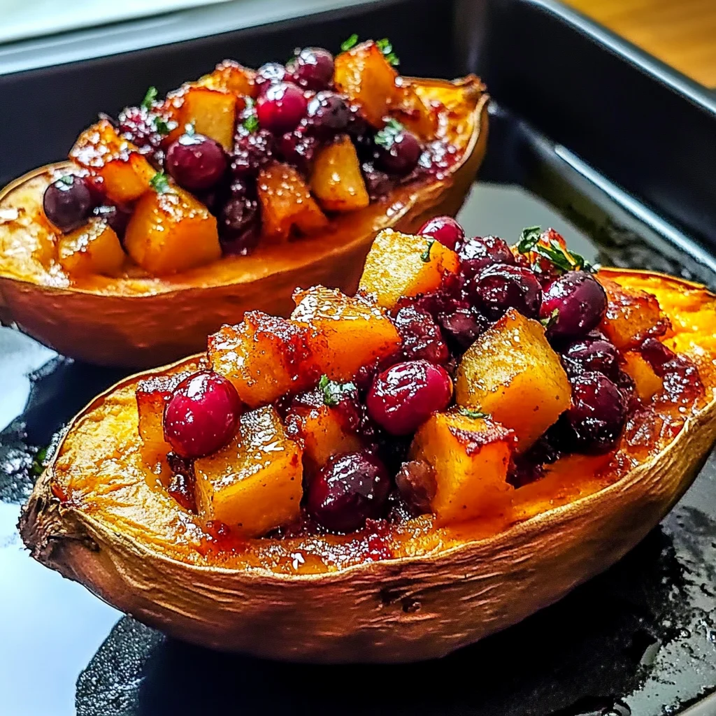 Indulge in Cranberry Apple Twice-Baked Sweet Potatoes This Fall!