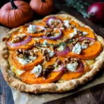 Kürbis-Flammkuchen mit Feta