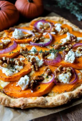 Kürbis-Flammkuchen mit Feta