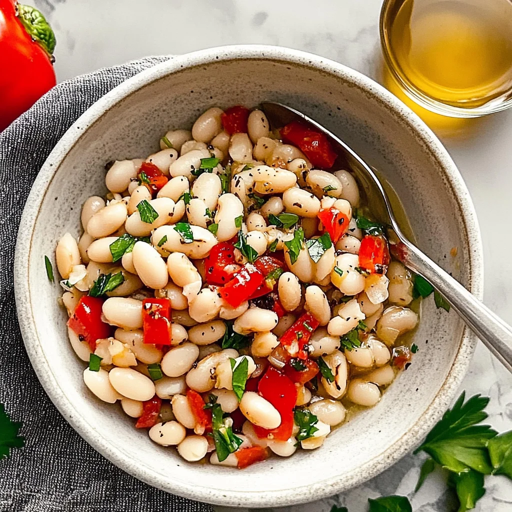Marinated White Beans