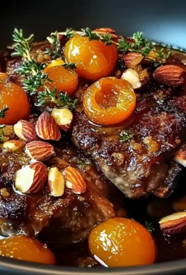 Moroccan Lamb Shoulder with Apricots and Almonds