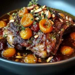 Moroccan Lamb Shoulder with Apricots and Almonds