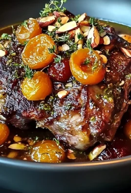 Moroccan Lamb Shoulder with Apricots and Almonds