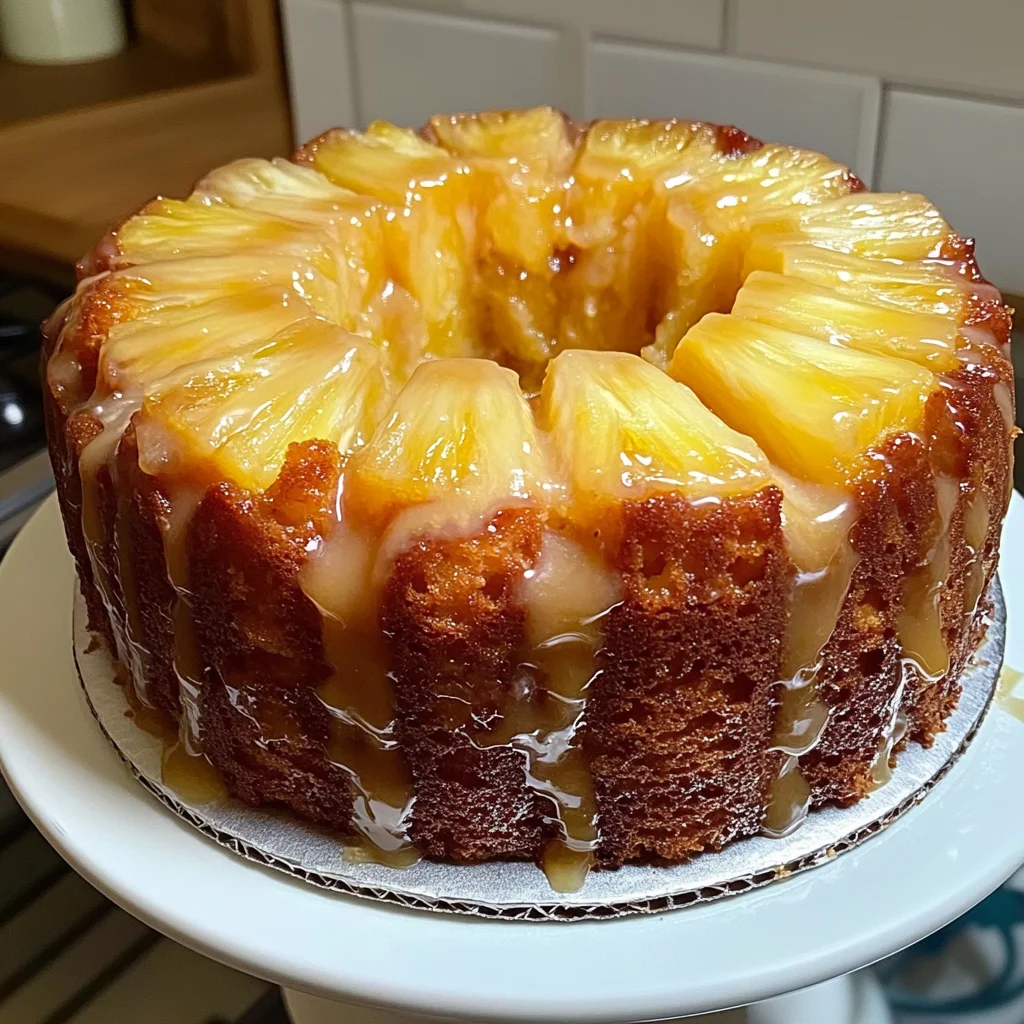 Pineapple Pound Cake with Pineapple Glaze