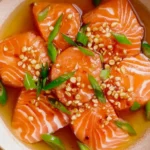 Salmon Crudo with Citrus Soy Dressing