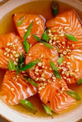 Salmon Crudo with Citrus Soy Dressing