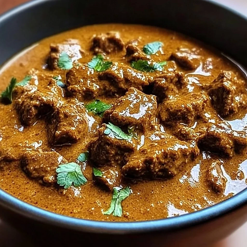 Slow-Cooked Beef Curry in Spiced Coconut Gravy