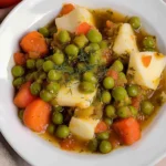 Traditional Greek Green Peas Stew