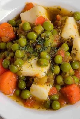 Traditional Greek Green Peas Stew