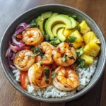 Tropical Shrimp Rice Bowl