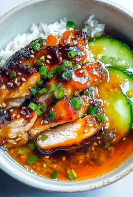 Caramelised Soy Chicken in Garlic Ginger Broth with Rice